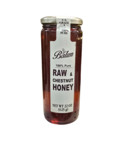Balim 100% Pure Raw & Chestnut Honey – 22 oz (625g) | Product of Germany